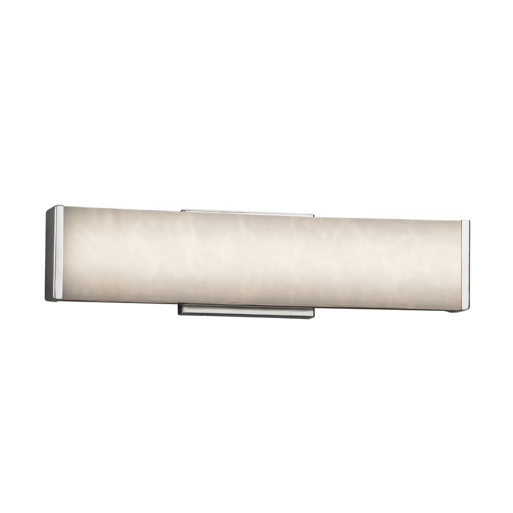 Justice Design Clouds Latitude 19-inch Polished Chrome ADA LED Wall/ Bath bar