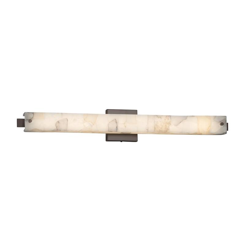Justice Design Alabaster Rocks Edge 31-inch Dark Bronze ADA Wall/ Bath Bar