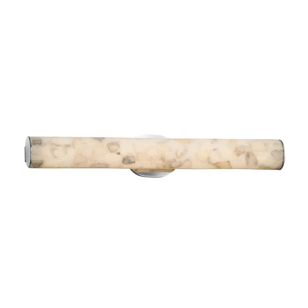 Justice Design Alabaster Rocks Eliptical Polished Chrome ADA Wall/ Bath Bar