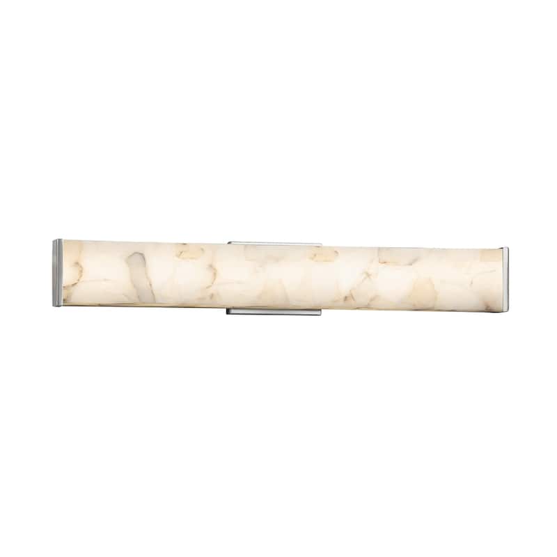 Justice Design Alabaster Rocks Latitude 29-inch Brushed Nickel ADA Wall/ Bath Bar