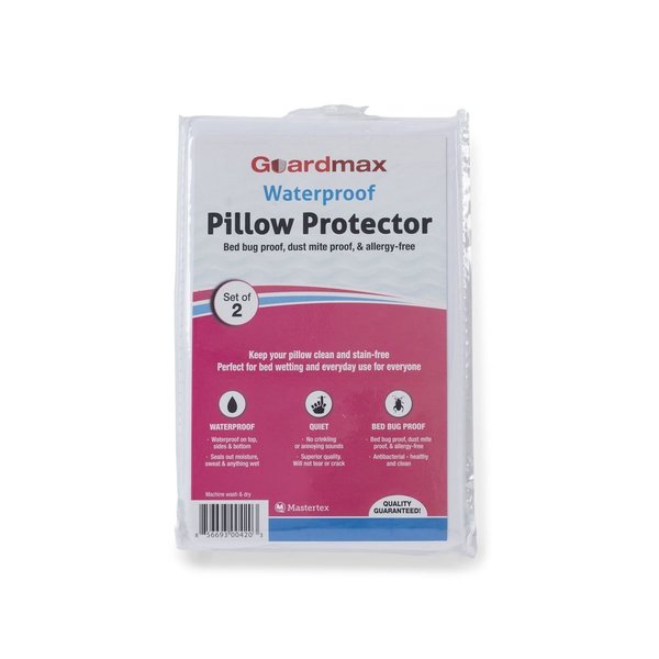 Guardmax Bedbug Proof/ Waterproof Zippered Pillow Protector (Set of 2 ...