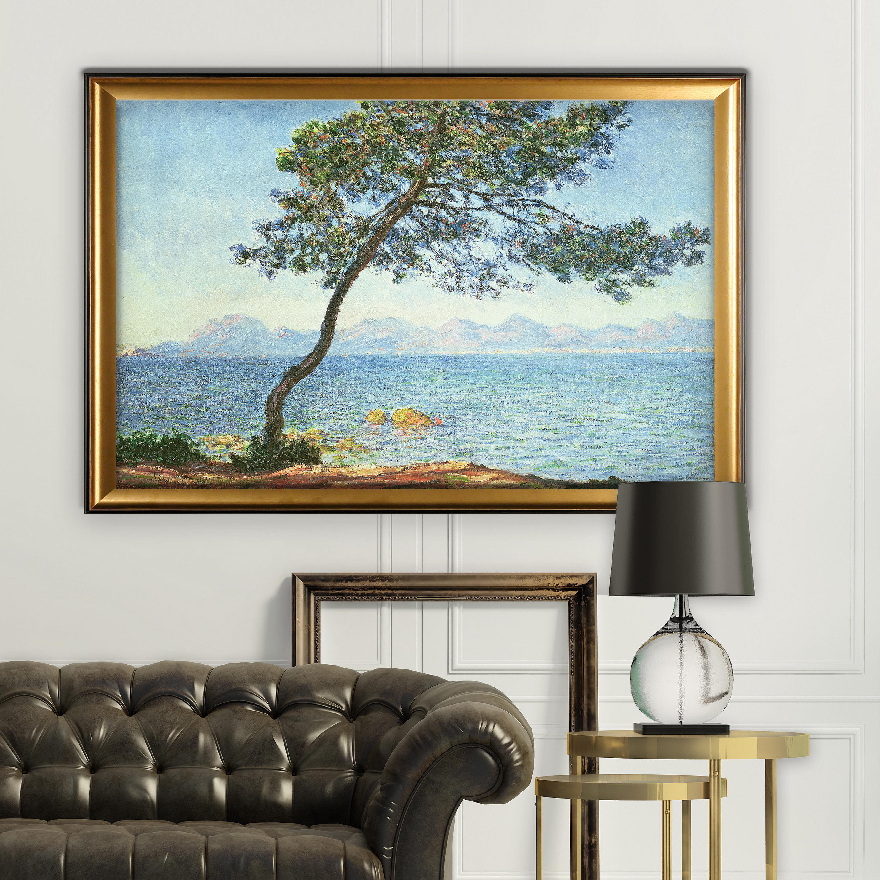 Esterel-Mountains -Claude Monet - Gold Frame
