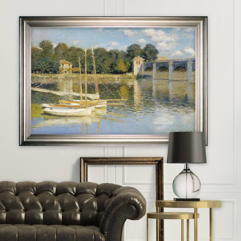 The-Bridge -Claude Monet -Silver Frame