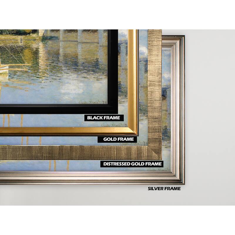 The-Bridge -Claude Monet -Silver Frame