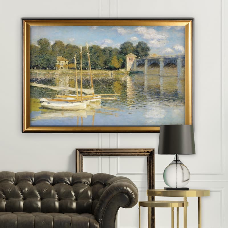 The-Bridge -Claude Monet - Gold Frame