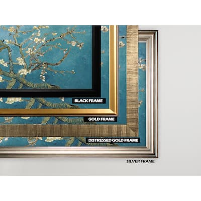 Almond-Blossom -by Van Gogh -Silver Frame