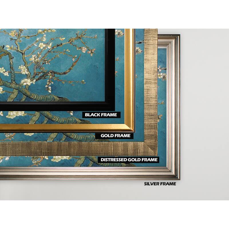 Almond-Blossom -by Van Gogh -Silver Frame