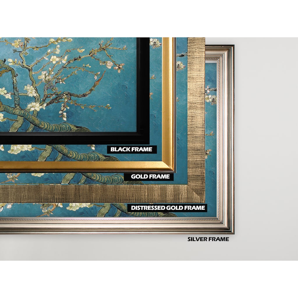 Almond-Blossom -by Van Gogh -Silver Frame