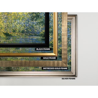 Bend-in-the-River -Claude Monet - Gold Frame