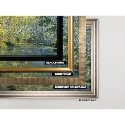 Bend-in-the-River -Claude Monet - Gold Frame