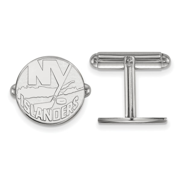 Versil Sterling Silver NHL LogoArt New York Islanders Cuff Links