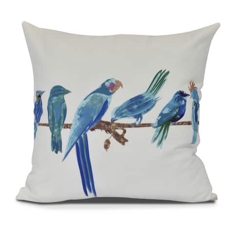 Morning Birds, Animal Print Outdoor Pillow