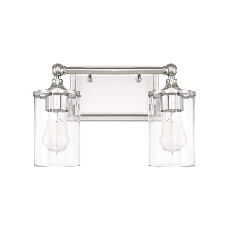 Camden 2-light Polished Nickel Bath/Vanity Fixture