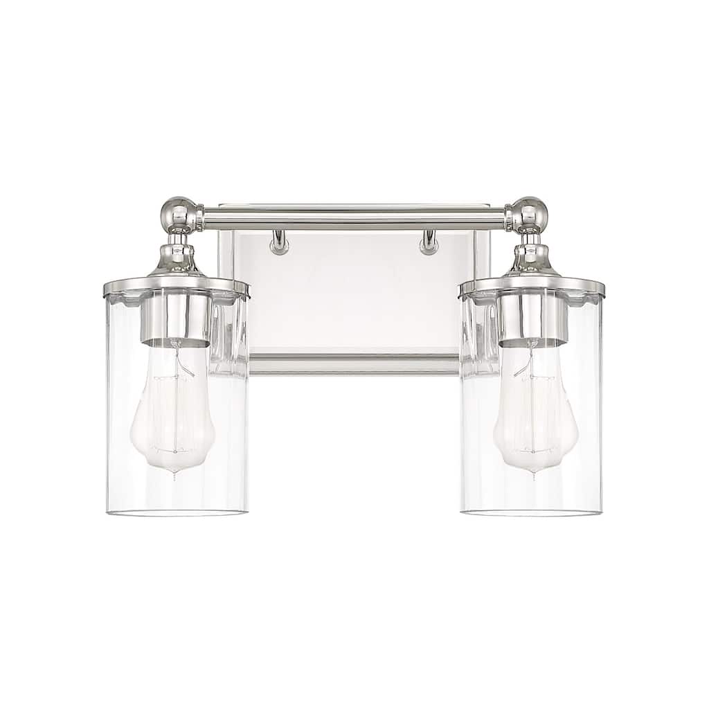 Camden 2-light Polished Nickel Bath/Vanity Fixture