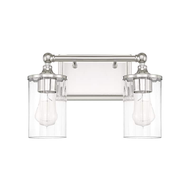 Camden 2-light Polished Nickel Bath/Vanity Fixture