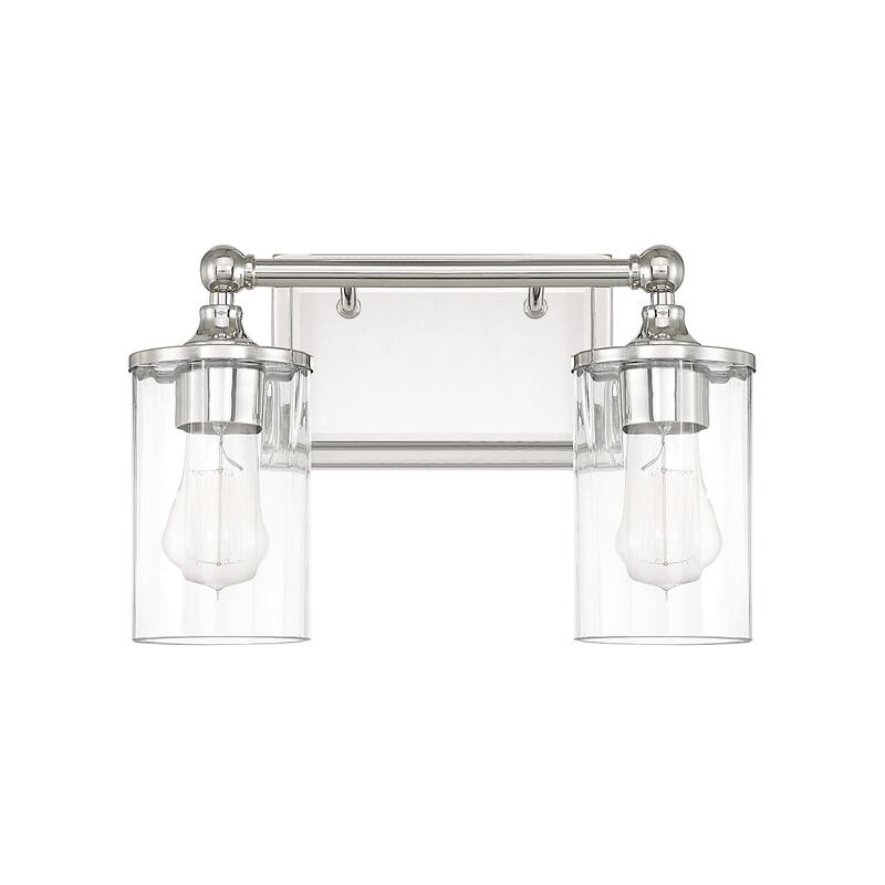 Camden 2-light Polished Nickel Bath/Vanity Fixture
