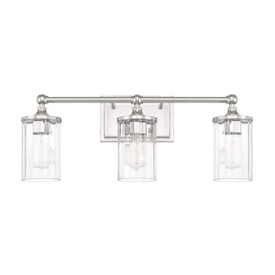 Camden 3-light Polished Nickel Bath Fixture