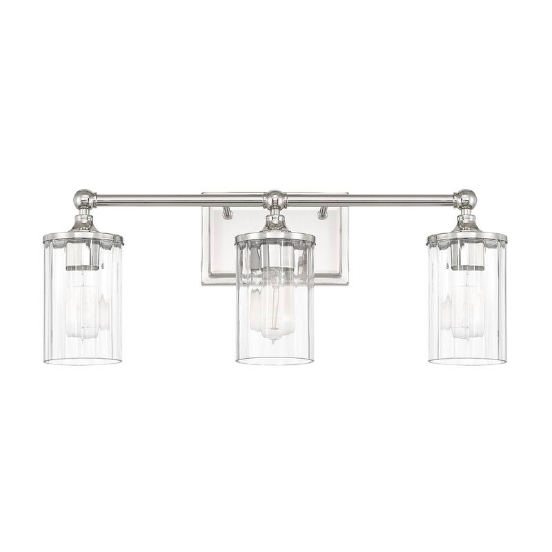 Camden 3-light Polished Nickel Bath Fixture