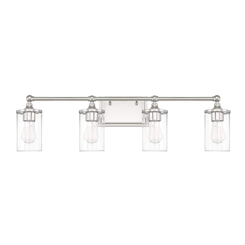 Camden 4-light Polished Nickel Bath/Vanity Fixture