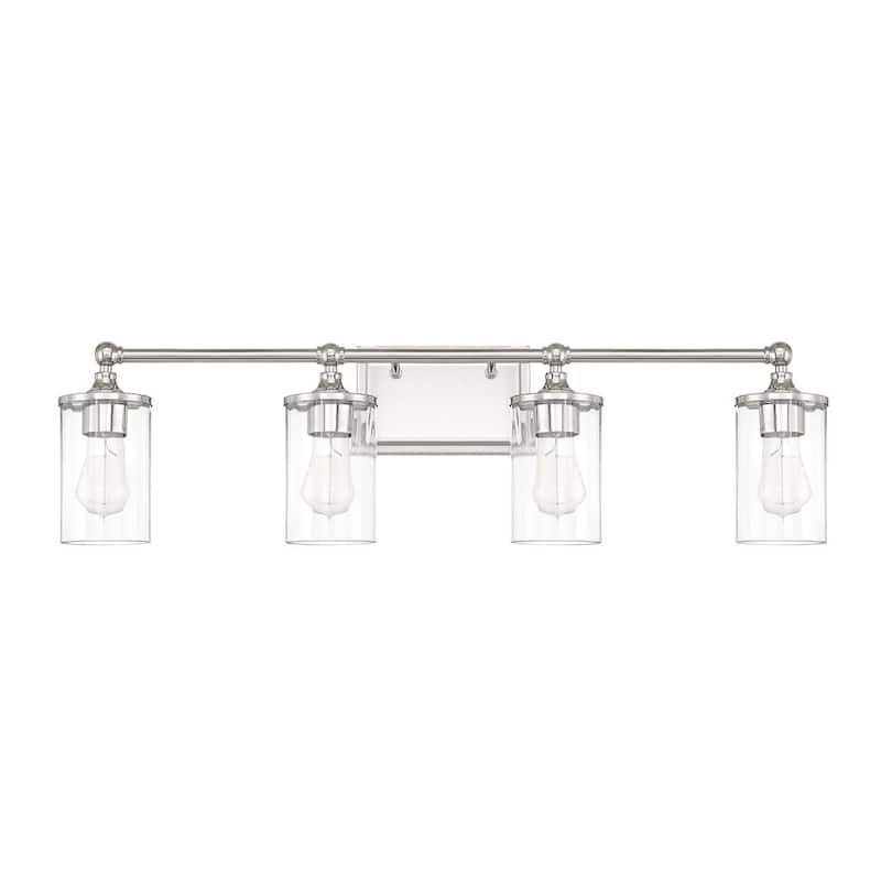 Camden 4-light Polished Nickel Bath/Vanity Fixture