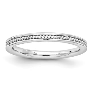 925 Sterling Silver Stackable Expressions Patterned Ring Jewelry Gifts for Women in Silver 10 5 6 7 8 9 and 2.5mm 3.5mm 925 Sterling Silver Stackable Expressions Patterned Ring Jewelry Gifts for Women in Silver 10 5 6 7 8 9 and 2.5mm 3.5mm