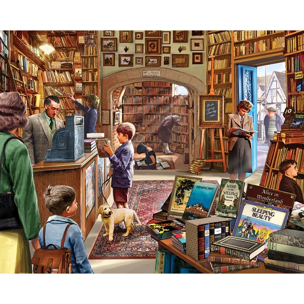 Shop White Mountain Puzzles Old Book Store - 1000 Piece ...