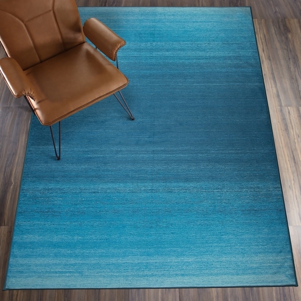 Shop RUGGABLE Washable Stain Resistant Pet Area Rug Ombre Blue 5' x 7