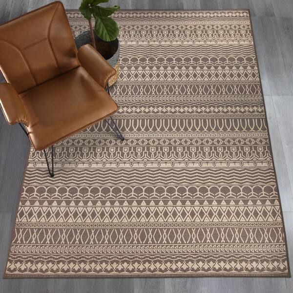 Ruggable Stain Resistant Espresso Indoor/Outdoor Area Rug