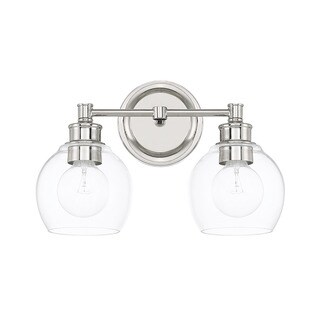 Capital Lighting Mid-Century Collection 2-light Polished Nickel Bath/Vanity Light