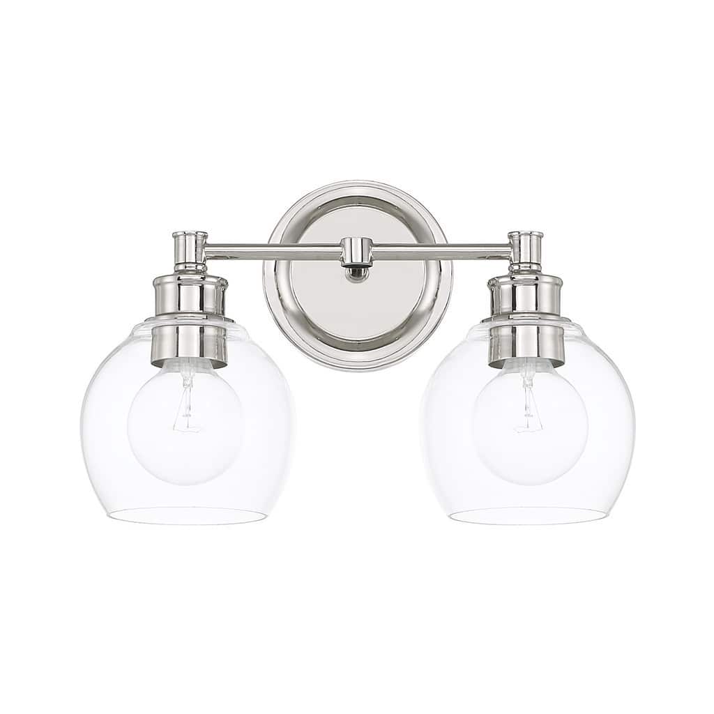 Capital Lighting Mid-Century Collection 2-light Polished Nickel Bath/Vanity Light
