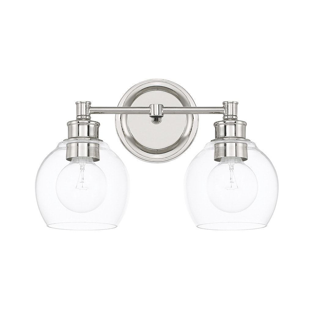 Capital Lighting Mid-Century Collection 2-light Polished Nickel Bath/Vanity Light