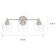preview thumbnail 2 of 0, Capital Lighting Mid-century Collection Polished Nickel Glass/Steel 3-light Bath/Vanity Light