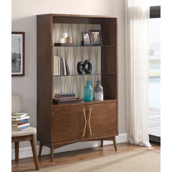 Shop Jasper Laine Wire Back Display Cabinet (70 inches) - Free Shipping Today - Overstock.com ...