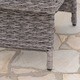preview thumbnail 8 of 7, Thira Outdoor Aluminum Wicker Accent Table by Christopher Knight Home