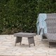 preview thumbnail 6 of 7, Thira Outdoor Aluminum Wicker Accent Table by Christopher Knight Home
