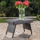 preview thumbnail 1 of 7, Thira Outdoor Aluminum Wicker Accent Table by Christopher Knight Home