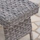 preview thumbnail 7 of 7, Thira Outdoor Aluminum Wicker Accent Table by Christopher Knight Home