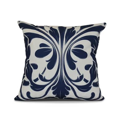 British Colonial, Geometric Print Outdoor Pillow