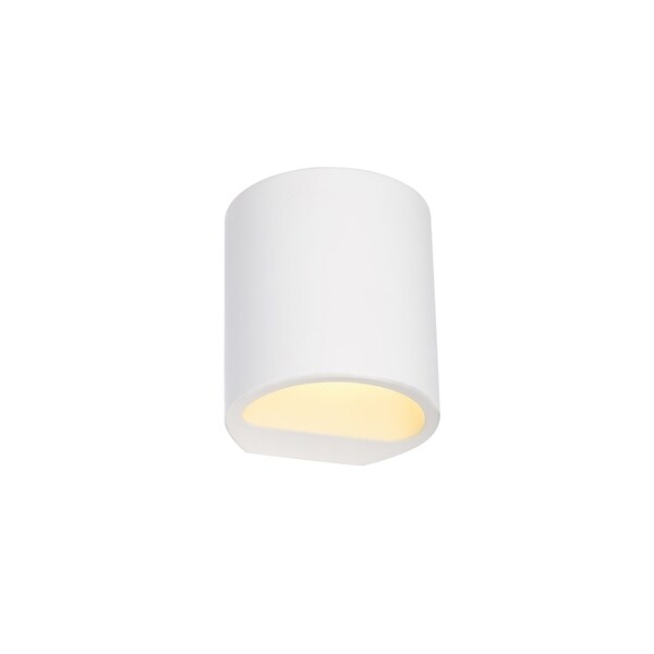 Slv Lighting Plastra1 Light Gl 104 Round Paintable Wall Lamp Slv Lighting Plastra1 Light Gl 104 Round Paintable Wall Lamp