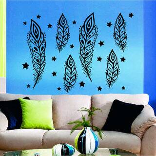 Shop 6 Feathers Nib Interior Design Vinyl Stars Sticker Art Mural