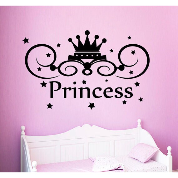 Princess Crown Vinyl Sticker Fairy Tale Magic Stars Art Kids Nursery Baby Room Decor Sticker Decal Size 33x45 Color Black Frst On Sale Overstock Princess Crown Vinyl Sticker Fairy Tale Magic Stars Art Kids Nursery Baby Room Decor Sticker Decal Size 33x45 Color Black Frst On Sale Overstock