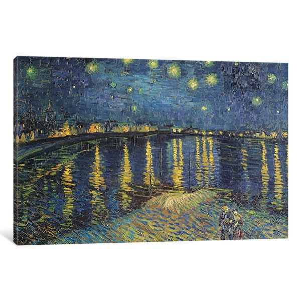iCanvas 'Starry Night over the Rhone, 1888 ' by Vincent van Gogh Canvas Print