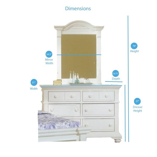 Shop Beachcrest 6 Drawer Double Dresser And Optional Mirror By