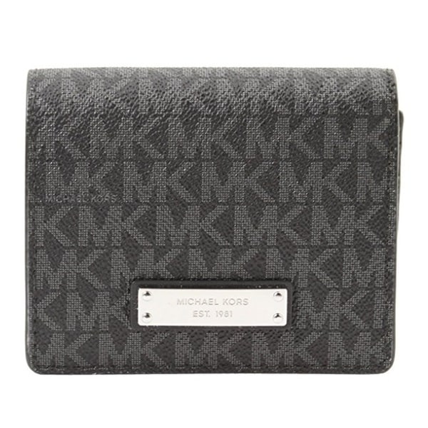 michael kors black signature wallet