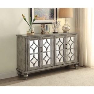 Top Product Reviews For Acme Furniture Velika Weathered Grey 4 Door Acme Furniture Velika Weathered Grey 4 Door Console Table