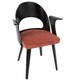 preview thumbnail 15 of 21, Carson Carrington Kansta Espresso & Velvet Mid-century Modern Dining Table