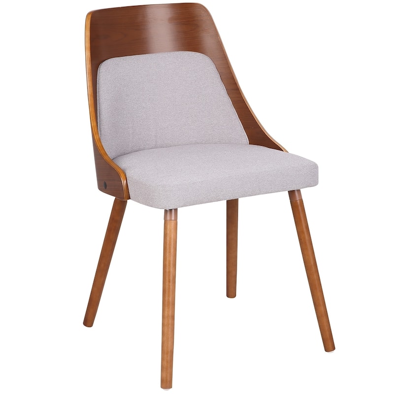 Carson Carrington Vallemala Walnut and Fabric Dining Chair - N/A