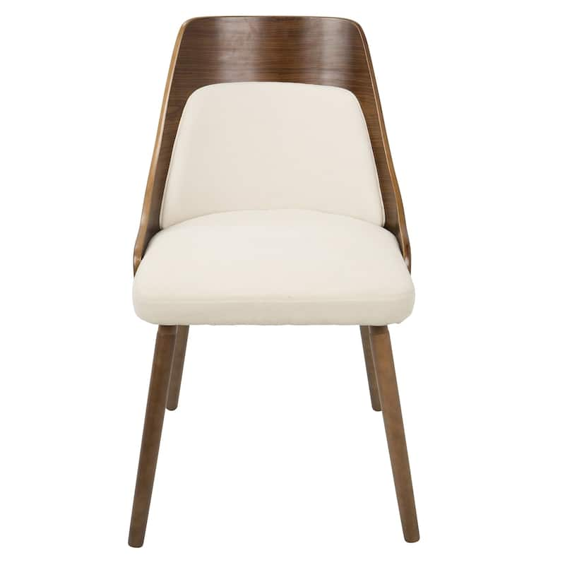 Carson Carrington Vallemala Walnut and Fabric Dining Chair - N/A