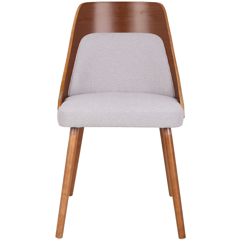 Carson Carrington Vallemala Walnut and Fabric Dining Chair - N/A