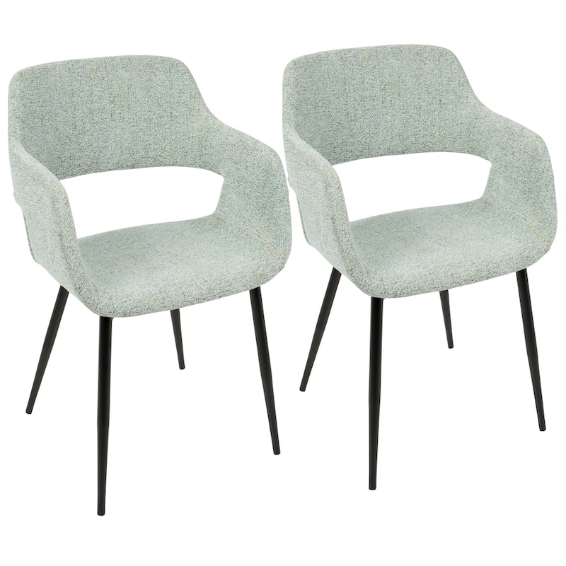 Carson Carrington Vallen Mid-Century Modern Chair (Set of 2) - Green